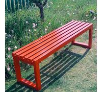 Weatherproof Outdoor Bench,Person Garden Seating, Wood and Metal Patio Lounge Chair for Farmhouse, Entryway, Lawn