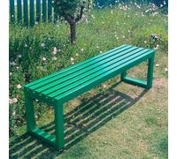 Weatherproof Outdoor Bench,Person Garden Seating, Wood and Metal Patio Lounge Chair for Farmhouse, Entryway, Lawn