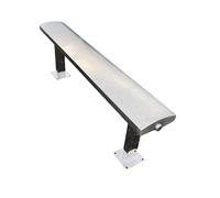 Weatherproof Outdoor Bench, Stainless Steel Construction, Smooth Seat Surface, Fixed with Expansion Bolts, Ideal for Patio, Lawn, Balcony, Yard