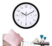 Weatherproof Outdoor Clock | Waterproof Garden Clock | Outdoor Wall Clocks | Water-Resistant Outdoor Timepieces, Patio Clocks, Poolside Clock Hygrometer, for Patio Pool Garden Porch Home Decor