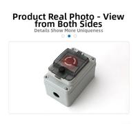 Weatherproof outdoor control box with button switch and start stop function, featuring dustproof and waterproof design along with robust ABS construction for longevity (B)