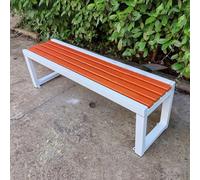 Weatherproof Outdoor Garden Bench Heavy-Duty Patio Seat Dining Bench for Park Lawn Courtyard School 500kg Capacity 100cm/39.3in Length