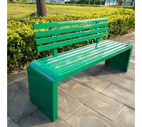 Weatherproof Outdoor Metal Bench - Durable Patio Seating for Garden, Park, Backyard, Deck, Lawn & Pool Area - Stylish & Comfortable for All Spaces