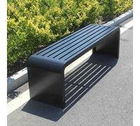 Weatherproof Outdoor Metal Bench, Steel Frame Potting Bench for Patio, Park, Garden,