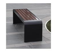 Weatherproof Outdoor Porch Bench Ideal for Patios Lns Poolside & Beaches - Black/Coffee 150x40x45cm - Perfect for Sunbathing & Relaxat.