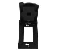 Weatherproof Outlet Cover for Single-gang Wall Boxes, Black Pa66 | -use Protection, Secure Coverage, Outdoor Power for Workshops, Gardens, Homeowners, Property Managers