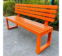 Weatherproof Park Bench with Backrest - Rustproof Outdoor Garden Seating, Durable Patio Furniture for Patios & Parks, Size: 100×40×85cm, Ideal for Relaxation and Gatherings
