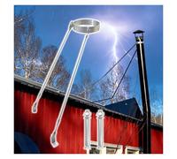 Weatherproof Roof Chimney Bracket, Roof-Mounted Flue Pipe Support Bracket with Expansion Screws, Stainless Steel Chimney Stablize Support for Wall Floor Installation(Dia 14.2 inch/360.7mm)