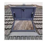 Weatherproof Roof Hatch Theft-Resistant Supports up to 100 kg Easy Installation Versatile for Attics & Basements (65 x 65 cm) - Secure Access Solution