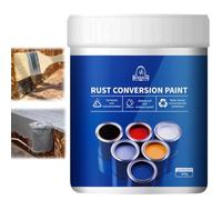 Weatherproof Rust Converter Paint for Metal, 300g Rust Conversion Paint for Metal, Car, Fences, Industrial Equipment, No Mixing Required (White)