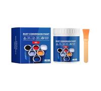 Weatherproof Rust Converter Paint for Metal,Rust Conversion Paint,Anti Rust Paint with Brush,Water-Based Metal Rust Inhibitor Multi-Color Industrial Paint,Long-Lasting Rust Prevention & Protection