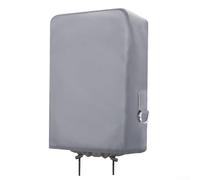 Weatherproof RV electric tongue jack cover made of 210D Oxford fabric to guard electric trailer jacks from rain, dirt, and environmental damage with secure fit (Gray 210d)