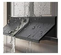 Weatherproof Self-Adhesive Rubber Drip Cap - Rainwater Diverter for Effective Water Management, Durable & Easy to Install, Protects Walls & Foundations, Length