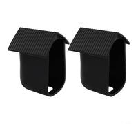 Weatherproof Silicone Protective Case for Cam 2C and Cam 2C Pro Security Cameras, 2 Pack, Black or White, Anti-Scratch, Ventilated Design(Black)