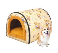 Weatherproof Small Pet Cave - 17.72x12.6in Fabric, Waterproof, Medium Enclosed Dog Kennel Portable Handle | Outdoor Garden Patio, Open Balcony Floor, Bedroom Corner, Travel Trailer, Living Room Rug