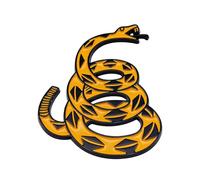 Weatherproof Snake Badge Bold Gadsden Flag Inspired Metal Car Sticker Upgrades For Auto Motorcycles Truck Decoration Metal Automotive Decal Motorcycles Sticker