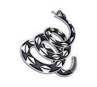 Weatherproof Snake Badge Bold Gadsden Flag Inspired Metal Car Sticker Upgrades For Auto Motorcycles Truck Decoration Automotive Metal Snake Badge
