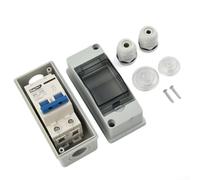 Weatherproof Solar Photovoltaic Cell Combiner Box with Built In DC Circuit Breaker for Secure Connections (DC12-240V-25A)