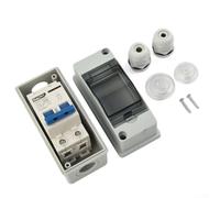 Weatherproof Solar Photovoltaic Cell Combiner Box with Built In DC Circuit Breaker for Secure Connections (DC12-240V-10A)