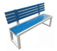 Weatherproof Solid Wood & Metal Garden Bench for 2-3 People Durable Outdoor Seating Available in 100/120/150 cm Perfect for Patio & Yard Use