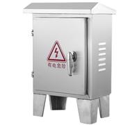 Weatherproof Stainless Steel Electrical Enclosure Box,Lockable Outdoor Distribution Cabinet for Secure Power Supply,Designed for versatility (40×20×50cm)