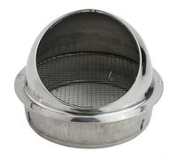 Weatherproof Stainless Steel Vent for Air Conditioning Units, Kitchen Fans and Bathroom Extractors with Fine Mesh Design (200mm)