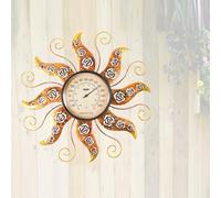Weatherproof Star Shaped Temperature Gauge with Two Measurement Balances Ideal for Patio and Backyard Gardeners