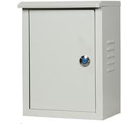 Weatherproof Steel Electrical Junction Box with Lock, Wall Mount Enclosure for Indoor Outdoor Use, Secure Meter Control Cabinet