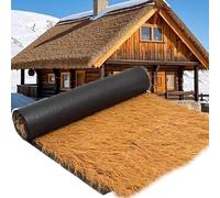 Weatherproof Synthetic Thatch Roll for Tiki Bars & Pool Decor | Low Maintenance Yellow Palm Thatch Grass | 0.5m x 5m / 1.6ft x 16.4ft
