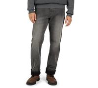 Weatherproof Vintage Fleece Lined Men's Jeans - Regular Fit, Grey, 34W x 32L