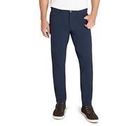 Weatherproof Vintage Hiking Pants - Men Straight Slim Fit Chino Mens Travel Pant, Lightweight Stretch Casual Pants for Men, Navy, 32W x 32L