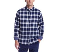 Weatherproof Vintage Mens Casual Soft Brushed Plaid Button-Down Flannel Shirt, Blue Print, Large