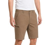 Weatherproof Vintage Mens Shorts - Casual Summer Lightweight Cargo Shorts Zipper Pockets, Quick Dry Stretch Hiking Tech Short, Mushroom, 34