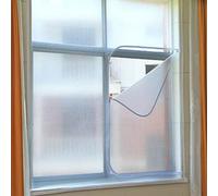 Weatherproof Window Insulation Kit, Winter Windproof Curtain, Waterproof Draught Excluder for Balcony, Bedroom, Kitchen with Zipper