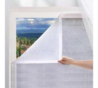Weatherproof Window Insulation Kits - Thermal Double Glazing Film Cold & Windproof Cover Energy-Saving Heat Retention 110cm x 400cm Easy Install Home Energy Efficiency