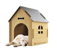 Weatherproof Wooden Cat House | Weatherproof Kennel for Dog | Rainproof Outside Kitten House, Puppy Retreat House for Cats, Puppy, Kitten, Pets