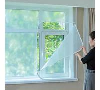 Weatherproofing Window Insulation Kit for Winter,Thermal Insulated Curtain,Winter Plastic Thermo Cover Window Insulating Film,Draught Excluder,160/165/170/175/180/185/190cm(190x195cm)