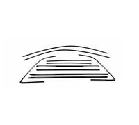 Weatherstrip Window Trim Seal Belt For A3 Sportback Hatchback 2021 2022 2023 Glossy Black Exterior Window Molding Strip Sill Side Cover Trim 10 Piece(2013-2020)