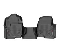 WeatherTech Custom Fit FloorLiners for Ford Super Duty, Super Duty, Super Duty - 1st Row - Over The Hump (4410321V), Black