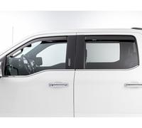 WeatherTech Custom Fit Side Window Deflectors for Chevrolet Silverado 2500HD/3500HD, Sierra 2500HD / 3500HD, Silverado 1500 - (82740IMB), Matte Black