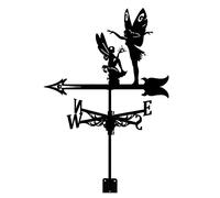 Weathervane Art Decor Stainless Steel Durable Weather Vane Wind Vane Measuring Tools Weathercock Wind Direction Indicator for Garden Patio Yard Ornament Decoration