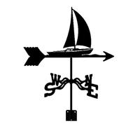 Weathervane Cast Iron Weather Vane with Roof Mounted Garden Metal Wind Direction Indicator Decorations Measuring Tool for Outdoor Roof Farm Yard