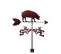 Weathervane Cat and Butterfly Playing Silhouette Stainless Steel Hunter and Hound Weather Vane Wind Direction Indicator Weathercock Measuring Tools for Outdoor Bracket Decor Craft