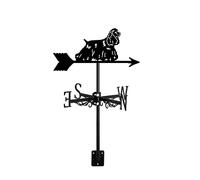 Weathervane Durable Iron Metal Large Dog Animals Ornament Wind Vane Retro Farm Scene Weather Vane Patio Yard Direction Indicator, Home, Garden Decor, Afghan Hound