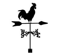 Weathervane Farmhouse Weather Vane Roof Mount,Wind Direction Indicator Kit Outdoor Metal Bracket Wind Vane Weathercock with Animal Ornament for Garden Decor