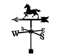 Weathervane Metal Bracket Outdoor Roof Garden Mount Yard Decor Weather Vane Wind Direction Indicator Farm Scene Home Measuring Tool