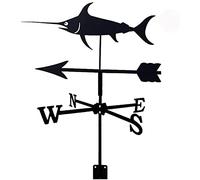Weathervane Metal Weather Vane Stainless Steel Measuring Tool Ground Stake For Roofs Wind Direction Indicator