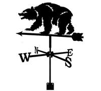 Weathervane Metal Weather Vane Stainless Steel Measuring Tool Ground Stake For Roofs Wind Direction Indicator
