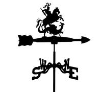 Weathervane,Metal Weather Vane Weathervane Retro Weather Vane Decorative Garden Wind Vane Direction Indicator for Farm Yard Garden Gazebo Decorations(Hunter)