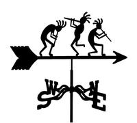 Weathervane Performer Unicorn Fox and Car Silhouette Garden Stake Weather Vane Wind Direction Indicator Professional Measuring Tool Garden Yard Roof Mount Easy Use